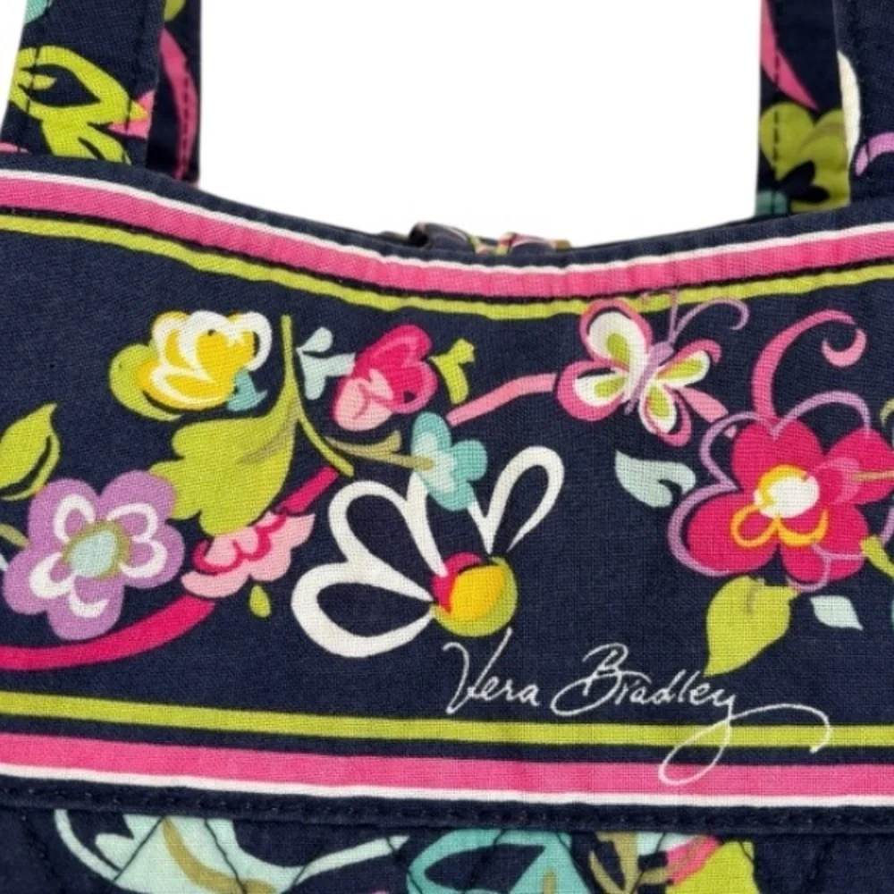 Vera Bradley Women’s “Ribbons” Floral Pattern Quilted Tote Bag